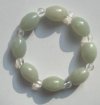 Oval Amazonite Bracelet with Crystal Spacers